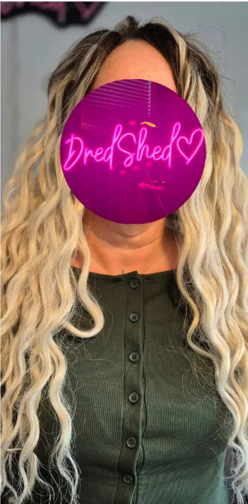 Dred Shed HQ client hair styling