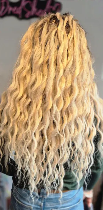 Dred Shed HQ client hair styling