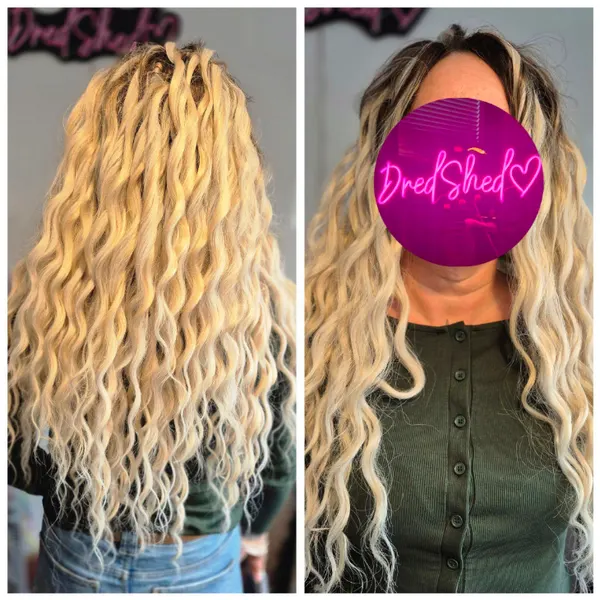 Dred Shed HQ client hair styling