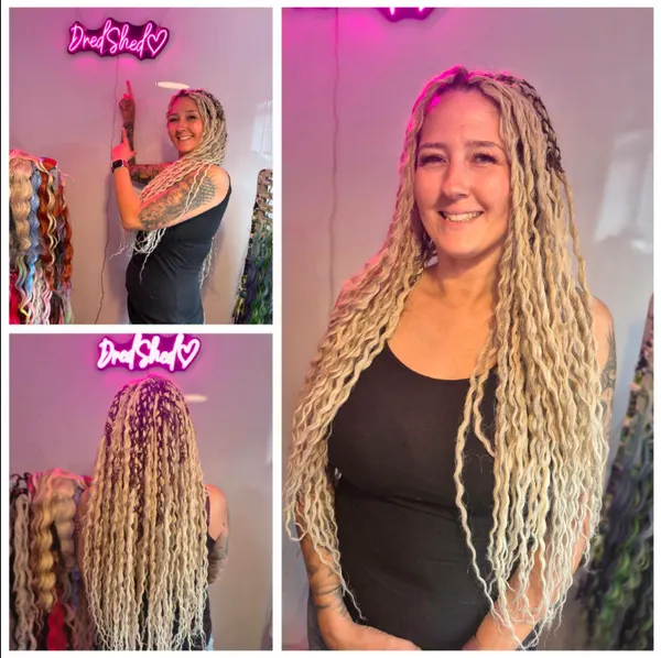 Dred Shed HQ client hair styling
