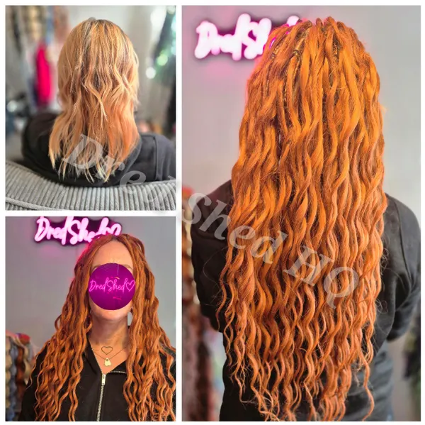 Dred Shed HQ client hair styling